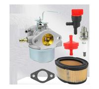 TONIXY 1X Carburetor Kit, For Tecumseh Hm80 Hm85 Hm90 Hm100 Snow Blower Engine, Replaces 640260 640260A 640260B, Aluminum Plastic Rubber, Silver