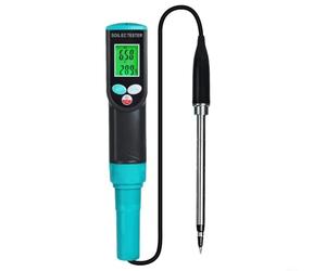 TONIXY 2-In-1 Digital Soil Meter 25.5Cm With Backlit Lcd For Conductivity And Temperature Monitoring, Waterproof Probe For Outdoor And Indoor Gardening