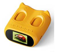 TONIXY 2-in-1 Handheld Digital Microscope And Telescope, 1000X Magnification, 2.0" IPS Screen, 8 LED Light, Educational STEM Toy For Kids Students(Orange)