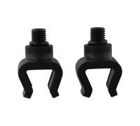 TONIXY 2pcs Carp Fishing Rod Rest Head with Non-Slip TRP for SURFACE, 3/8 Inch Thread for Rod Stand, U-Shape Design for River Lake Canal Angling, Black