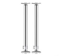 TONIXY 2Pcs Undermount Sink Brackets Stainless Steel Support Kit 41-72cm Adjustable Pole for Kitchen Bathroom Sinks Secure Fixing Hardware Silver