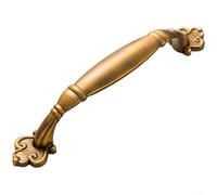 TONIXY 2Pcs Vintage Chinese Style Cabinet Handles, Zinc Alloy Single Hole Drawer Pulls, Antique Brown Knobs, For Kitchen Bedroom Furniture(D)