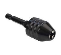 TONIXY 6.35mm Hex Shank Keyless Drill Chuck Adapter, Converter Tool for Electric Grinder, Nail Machine, Engraving Machine(0.6-8.0mm)