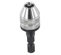 TONIXY 6.35mm Hex Shank Keyless Drill Chuck Adapter, Converter Tool for Electric Grinder, Nail Machine, Engraving Machine(0.3-3.6mmB)