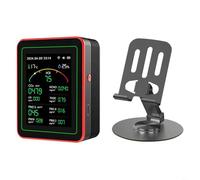 TONIXY Air Quality Monitor Air Quality Detector PM2.5/PM10 For Tuya WiFi 15 In 1 Thermometer And Hygrometer Gauge Indoor(black)