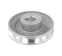 TONIXY Aluminum A-Type Single Groove Motor Pulley For Air Compressors, 100Mm Diameter With Keyway, Silver Metal Wheel For Industrial Repair And Construction(97 * 19)