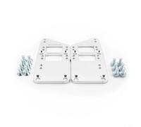 TONIXY Billet Aluminum Motor Mount Adapter Plates for LS Swap, 4-Position CNC 6061 Alloy Brackets Compatible with for CHEVY for SBC Engine Conversions(Silver)