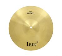 TONIXY Brass Cymbal for Drum Set Percussion, 8/10/12/14/16 Inch Golden Crash for SPLASH Hi-Hat, Clear Loud Tone for Beginners and Professional Players(14in)