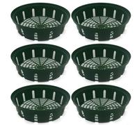 TONIXY Bulb Baskets Plant Basket For Flower Bulbs 6 Pack Plastic Growing Trays 26×22x6.5cm Green Planting Containers For Garden Bulb Planting