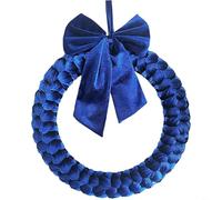 TONIXY Christmas Garland For Stairs Pre-Lit Decorated Garland Christmas Decoration 35Cm Festive Front Door Hanging Decoration In Blue And Green(3 of 3)
