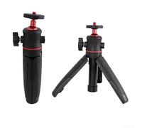 TONIXY Compact Selfie Tripod, Adjustable 360° Rotation Phone Stand with Telescopic Extension Pole, For Smartphones and Action Cameras(Black)