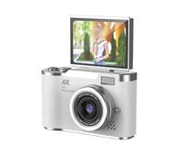 TONIXY Digital Camera 4K For Photography Vlogging With 48MP Sensor, 8X Optical Zoom, 180° Flip Screen And Compact Design(White)