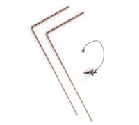 TONIXY Dowsing Rods 99.9% Copper Psychic And Divination Copper Pendulum Kit For Water Source Detection Mineral Finding(3pcs)
