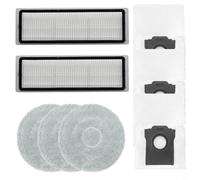 TONIXY Filter Mop Cloth Dust Bag Kit for JONR X1 MAX, for EVERYBOT Q11, for DEERMA X80/X90 Ultra, Vacuum Cleaner Replacement Parts with Filters and Bags for Pet Hair Home Cleaning(A)