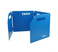 TONIXY Folding Gas Stove Windshield,Steel Four-Fold Cassette Windproof,Portable Camping Stove Windscreen,Wide Compatibility Size(blue)