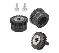 TONIXY For 3D Printer Extruder Gear Set Dual Drive for Hardened Steel Reduction Gears Compatible with for K1 for K1C for K1 Max for ENDER3 V3 Stable Filament Feed Silver(C)
