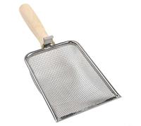 TONIXY Garden Soil Sieve with Wooden Handle - Stainless Steel Mesh Sifter for Compost, Sand & Soil Preparation - Multiple Mesh Sizes 1mm to 5mm - 4 Piece Set(1.5mm)