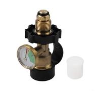 TONIXY Gas Bottle Level Indicator Gas Propane Conversion Charging Connector Pressure Gauge Tank Connector For Outdoor Camping Grills Heaters