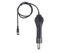 TONIXY Hot Air Handle For 858A 858D Solder Station Non-Slip Grip 12V 24V High Temp Resistant Replacement Part Fast Heating Silicone Body Black Repair Tool Accessory(12V)