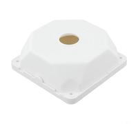 TONIXY Indoor Dome Camera Junction Outlet Mount Box 130x130x50mm Wear Resistant Plastic Cable Concealment Base for Home and Office Security Surveillance Equipment(White)