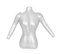 TONIXY Inflatable Half Body Mannequin Torso Model PVC 71Cm Height Portable Reusable Womens Clothing Display For Shirt T-Shirt Top Retail Store Window Exhibit