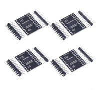 TONIXY MCP23017 I2C IO Port Expander Module 16-Bit Serial Interface Board 1.8V-5.5V Wide Voltage Range -40°C To 85°C Industrial Electronic Control 4 Pieces With Pin Headers Black