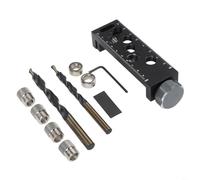 TONIXY Pocket Hole Jig Dowelling Jig Aluminum Profile Drilling For 20/30/40 Access Hole Drill Fixing Puncher With Countersink Design(C)