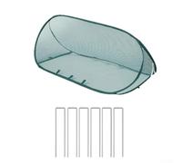 TONIXY Pop-up Garden Mesh Plant Cover with Ground Nails, Foldable Outdoor Protector Tent for Vegetables Flowers, Green Netting Shield Against Birds Insects, 394x157x157 Inch(1pcs)