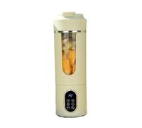 TONIXY Portable Juicer USB Rechargeable, Multi-functional Blender for Smoothies and Shakes, Compact Fruit Vegetable Extractor for Home Office Travel, White(Light green)