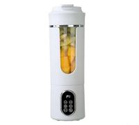 TONIXY Portable Juicer USB Rechargeable, Multi-functional Blender for Smoothies and Shakes, Compact Fruit Vegetable Extractor for Home Office Travel, White(White)
