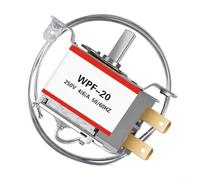 TONIXY Refrigerator Thermostat Controller Wdf-20, 2-Pin Mechanical Temperature Regulator For For Mini Fridge Display Cabinet, Metal Housing With 70Cm Probe, Adjustable