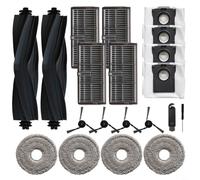 TONIXY Robotic Vacuum Replacement Set Including Rubber Brushes, Filters, Mop Pads, Side Brushes and Dust Bags Compatible with for mova P10 Pro, for p50 Pro Ultra and for dreame L40 Ultra Gen