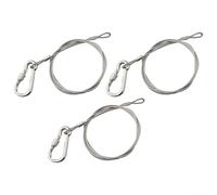 TONIXY Safety Rope Fixing Device,With End Loops Hook Stainless Steel Heavy Duty For Hanging Mirror Light Basket Flowerpot Hold Up To 44Lb/20kg