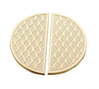 TONIXY Semi-circular Cabinet Handle Zinc Alloy Half Moon Furniture Pull 97X47x23mm Brushed Gold Coffee For Cabinet Drawer Wardrobe Shoe Cabinet 2 Pack(Brushed gold)