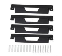 TONIXY Small Metal Mounting Brackets Black Storage Mount Hardware For ToughBuilt For StackTech Tool Boxes Wall Or Workbench Use 2PCS/4PCS(4PCS)