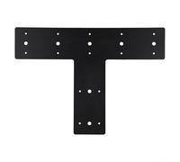 TONIXY T Shape Steel Flat Bracket, 14 X 8.5 Inch T Shaped Repair Plate For Timber Beams Posts Truss Roofing Framing Projects Garden