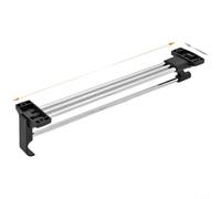 TONIXY Telescopic Hanger,Retractable Clothes Rack,Wardrobe Organizer,Space-Saving Design,Smooth Steel Ball Bearing Slide,35cm,Iron and Aluminum Alloy,Top-Mounted(16inch)