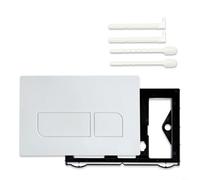 TONIXY Toilet Flush Button For Geberit 01 20 30 50 UP300 UP320 Dual Flush ABS Panel Replacement For Concealed Tank 265X173mm Easy Install Adjustable Water Volume Modern Bathroom(White)