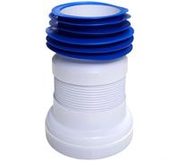 TONIXY Toilet Waste Pipe Connector Flexible 20Cm With Adjustable Tubing For Bathroom Drain, Leak-Proof Rubber Seal And Plastic Support(E)