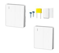 TONIXY Type 86 Wireless Remote Control Switch Smart Wiring-Free Light Controller 220V No WiFi Hub Required Stable RF Signal Up To 10m Plastic For Home Office Use(1-GANG)