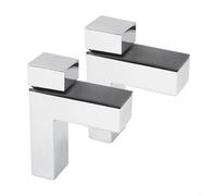 TONIXY Upgrade Your Space With Adjustable Zinc Alloy Glass Shelf Brackets Wall Mount Clamps For 3-24mm Shelves Bathroom Display 2Pcs Chrome