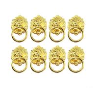 TONIXY Vintage Lion Knob for Wardrobe Doors 8-Pack(Gold) | Ornate lion design, zinc alloy build, antique finish, fits wardrobes, drawers, cupboards