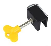 TONIXY Window Lock, Sliding Door Security, Child Safety Device, Enhances Home Protection, Quick Adjustable Clamping, For 10Mm To 16Mm Frames(Black Short Clip 10)