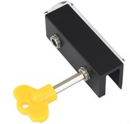 TONIXY Window Lock, Sliding Door Security, Child Safety Device, Enhances Home Protection, Quick Adjustable Clamping, For 10Mm To 16Mm Frames(Black Long Clip 10)