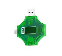 TONIXY XA1 Digital Display Ammeter 4-25V 5A, Color Screen Voltage Current Power Meter with One-Touch Screen Off, Rotation Support for USB Fast Charging Testing