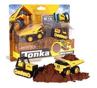 Tonka Metal Movers Combo Pack Mighty Dump & Bulldozer, Dumper Truck Toy for Children, Kids Construction Toys for Boys and Girls, Vehicle Toys for Creative Play, Toy Trucks for Children Aged 3 +