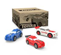 Tonka | Racecar 3 Pack| Amazon Exclusive, Race Car Toys for Transporter Car Carrier (Sold Separately), Vehicle Toys for Creative Imaginative Play, Kids, Girls and Boys Ages 3+ | Basic Fun 06268 FFP