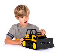 Tonka Construction Toy Steel Classics Bulldozer – Kids Ages 3+ – Basic Fun 06027