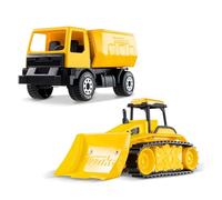 Tonka - Steel Classics Giga Series - Dump Truck & Bulldozer, 2-Pack