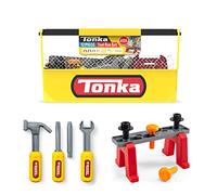 Tonka | Tough Tool Box | Pretend Play Tools, Toddler Construction Toys, 12 Pieces for Imaginative Play including Tor Drill, Chainsaw, Hammer - For Boys & Girls ages 2+ | Basic Fun 06235